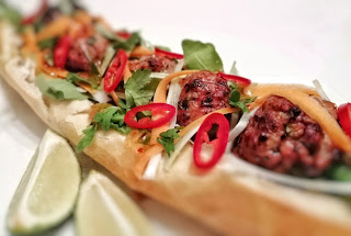 Featured Image of Thai Meatball Banh Mi